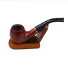 Smoking Pipes Wooden pipe fashionable red plastic pipe filter cigarette holder