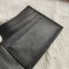 Man Leather Purse Luxury Designer Card Holder Designer Coin Pocket unisex plånböcker Fashion Bag Portfolio kommer med Box266K