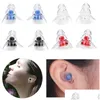 Hörselskydd 1Pair Noise Refering öronproppar för Slee Study Concert Hear Safe Reduction Earplug Sile Ear Plugs Drop Delivery O DH6TY