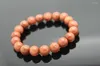 Strand Natural Stone Beads Goldstone Sandstone Armband Bangle For Women and Men Yoga Chakras Healing SMYELLT