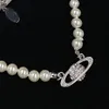 Ожерелье из бисера 2023 Роскошное дизайнерское жемчужное ожерелье для женщины Классическая мойссанитовая подвесные золотые ожерелья Свадебная вечеринка ювелирные аксессуары D2305111S