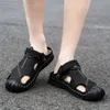 Sandalen Sommer Herren Leder Klassische Schuhe Hausschuhe Weiche Römische Bequeme Outdoor-Walking 230510