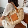 Waist Bags Fashion Basket Women Handbag 2023 Summer Beach Portable Straw Woven Large Capacity Tote 230511