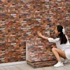 Party Decoration 3D Wall Sticker 70cmx2m Kontinuerlig retro Imitering Brick Paper Self Lime Waterproof Covering Living Room Decor 230510