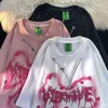 Womens TShirt Y2k vestiti magliette moda coreana americana retrò fritto strada studentessa estiva femminile ins Harajuku coppia allentata vestito metà 230510