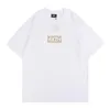 Kith Men's Plus Tees Kith Tシャツヨーロッパとアメリカンレトロの半袖男性と女性の夏のキットメンズ高品質のTシャツ