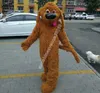 Brown Dog Mascot Costume Top Cartoon Anime theme character Carnival Unisex Adults Size Christmas Birthday Party Outdoor Outfit Suit