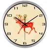 Horloges murales Elk Clock Design moderne pour la décoration de la maison Vintage