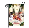 Joyeux noël suspendu jardin drapeau tissu porte rideau festival décorations bannières noël vacances arbre pendentif bannière DB128