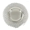 Party Decoration Wholesale Food Stands Beautiful Crystal Charger Plates Dishes And Service Plate For Dessert