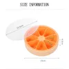 Ice Cream Tools Creative 8 Grids Ice Cube Tray with Lid Orange Shaped Ice Cube Mold Refrigerator Large Ice Mold Ice Box Kitchen Tools 230512