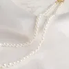 Tour de cou EN Style Vintage Simple grand et petit collier de chaîne de perles pour les femmes mariage amour bijoux de mode en gros