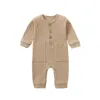 Pyjamas 100% bomulls sömnkläder baby romper sovare född sleepsuit pojke footies flicka enstycken 0-12 månader pyjamas vår sommar hösten 230511