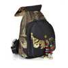 Torby szkolne GODP modacanvas plecak kobiety duża zdolność etniczna ręcznie robiona haftowana kazeniczka