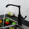 Kitchen Faucets Rotating Sink Faucet Swivel Mixer Single Holder Hole Antique Black Tap