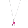 Pendant Necklaces 5 Pcs/lot Fashion Jewelry Items Metal Enamel 3-d Design Roller Skates Small Necklace