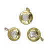 Colares pendentes WT-JP303 Moda Gold Electroplated Resist Firnable Pearl Women 30mm Redonda de colar de colar