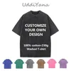 Erkek tişörtleri yüksek kaliteli özelleştir pamuk yıkanmış tişört yıpranmış mürettebat tişörtleri kendi tasarım markanız pictureText customZation diy üst tee 230511