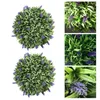 Fiori Decorativi 2 Pz Palla Topiaria Da Appendere Palle Di Bosso Lavanda Piante Finte Al Coperto Arco Di Nozze Decorazione Vaso Artificiale Di Riempimento Floreale