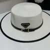 Luksusowy designerka słomiana kubełko moda moda letnie dzianiny czapki słoneczne szerokie czapki z wstążką czapką casquette czapka 2305123bf