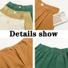 Kvinnors shorts xpqbB Summer Thin Denim Shorts Women Casual Elastic Midje Wide Ben Shorts Woman Green Black White High Street Short Pants 230512