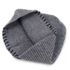 Cappello lavorato a maglia in cashmere spesso Cappello da pescatore in lana caldo da donna Cappello Hip-Hop Skullies Costume Accessorio Regali Cofano invernale HCS331