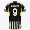 Fans speler voetbal jerseys 2023 2024 thuis weg Milik di Maria Vlahovic Kean Pogba Chiesa McKennie Locatelli Top Jerseys 23 24 Kits Mannen Kids Unifor Juventus