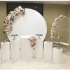 Party Decoration Plinth Stand Iron Flower Arch Frame Candle Holder Lantern Type Road Lead Wedding Backdrop Yudao857