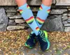 Knee Men Socks Hurtowa kompresja bawełny gorąca sprzedaż wysoka długa jazda na rowerze medyczna 20-30 mmhg dla pielęgniarki biegowej