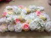 Decorative Flowers 8pcs/lot Artificial Silk Rose Peony Flower Wall Wedding Backdrop Decoration Floral Arrangements For Weddings TONGFENG