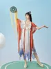 Ethnische Kleidung Weibliches Hanfu-Kleid Neue Sommer-Chinesische Frauen Tägliche Kleidung Tang-Dynastie Volkstanz Festival Bühnenkleidung Rave-Outfits DQL7275 G230428