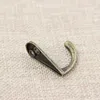 Racks single prong hook hängare antik brons 3,4 cm x 1,4 cm för klädrockrockar handväska hatt