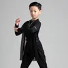 Stage Wear Latin Dance Tops Boys Ballroom z długim rękawem praktyka salsa tańca strój nowoczesny kostium wydajności DL8496