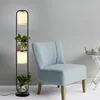 Lampadaires Moderne LED Lumière Décoration Plante Fleur Lampe Tissu Abat-Jour En Verre Étude Stand