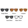 Óculos de sol Designer de marca Round Cat Eye Sunglasses Men tons retro