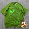 T-shirt da uomo Washed Batik Green Cav Empt T Shirt Uomo Donna Geometria astratta CAVEMPT C.E T-shirt Tee T230512