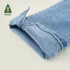Jeans Amila bébé filles Denim pantalon printemps mode bleu doux Jeans décontracté pantalon droit enfants vêtements pour 0-6 ans 230512