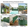 Decorative Flowers Artificial Ivy Fence Plant Grass Wall Hedge Panels Green Leaf Privacy Screen For Home Indoor Outdoor Garden Balcony