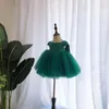 Girl Dresses Green Tutu Baby Baptism Clothes Dress For Wedding Christening Gown Infant 1 Year Birthday Party Wear Vestidos