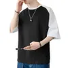 T-shirts pour hommes T-shirts pour hommes Hip Hop Summer Patchwork T-shirts à manches courtes Hommes Mode Vêtements Style coréen Streetwear Tops Coton 230512