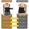 Midje mage shaper midjetränare för kvinnor osynlig wrap midje tränare mage wrap midje trimmer bälte plus storlek svart justerbar gymträning bälte 230511