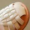 Slipper Summer Sandals плетение с закрытыми пальцами для мальчиков пляж Мягкая нижняя девочка обувь Sandles SHS129 230511