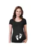 Tops de maternité T-shirts 'Coming Soon' T-shirt enceinte pour femmes Empreintes de bébé mignonnes Mère enceinte Chemise enceinte Vêtements enceintes 230512