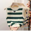 2023 Designer Kvinnor Knits Tees Womens ärmlös undertröja monterad Vest Spring och Summer Sweaters S M L