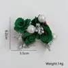 Hoop oorbellen LifeFontier Boheemse stoffen Flower Pearl voor vrouwen Vintage kleurrijke bloemen bruid bruid oorrang charme sieraden 2023