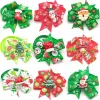 Dog Apparel Christmas Pet Grooming Product Holiday Party Puppy Bow Tie Necktie Supplies Accessories Bows