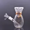 Heady Para Torbası Şişesi Mini Cam Bongs Yağ brülör Boru Haksızca Sigara Boru Boru Gericilik Bong ile 14mm Erkek Cam Yağ Brülör ve Tütün Kasesi