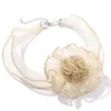 Choker elegant fashion diner bloemen kanten ketting sexy transparante mesh nekband sleutelbeen ketting damesjuwelen