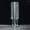 Dekoracja imprezy 12pcs) Projekt wysokich ślubnych centrówek dekoracyjny akrylowy kryształowy stojak na kwiat yudao1505