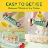 Ice Cream Tools Portable 2 In 1 Ice Cube Mold and Storage Box with Handle High Capacity 54 Slots Ice Ball Ice Maker Summer Kitchen Tools 230512